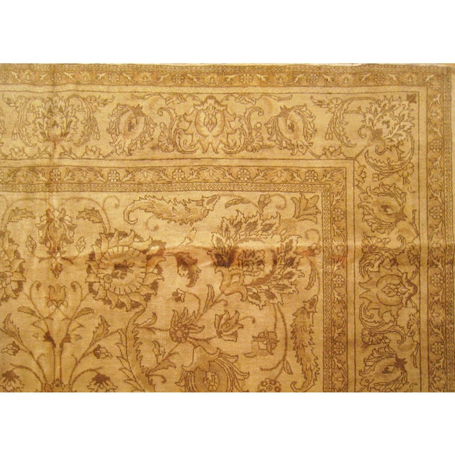 1940s Vintage Perisan Decorative Oriental Tabriz in Room Size For Sale - Image 5 of 12