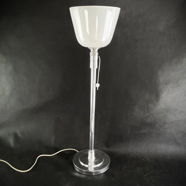 Art deco mazda table lamp this rare, original table lamp by the well-known mazda company captivates with its simple and...