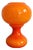 Space Age Table Lamp in Orange Glass, Belgium, 1960s For Sale