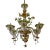 1940s Hand Blown Murano Glass Chandelier For Sale