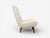 Wood Swedish Modern, Scoop Lounge Chair, Beige Linen, Beech, Sweden, 1940s For Sale - Image 7 of 11