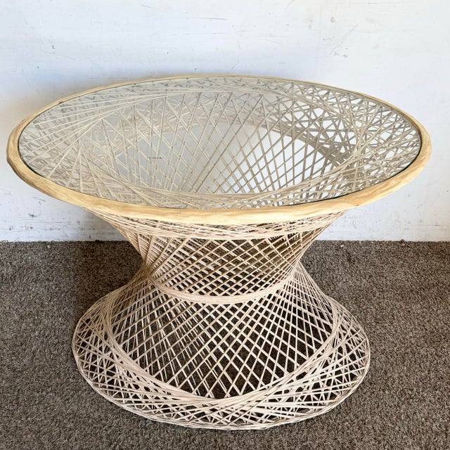 Mid-Century Modern Mid Century Modern Spun Fiberglass Woodard Dining Set - 3 Pieces For Sale - Image 3 of 12