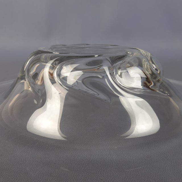Transparent Glass Centerpiece from Daum, France, 1970s For Sale - Image 10 of 15