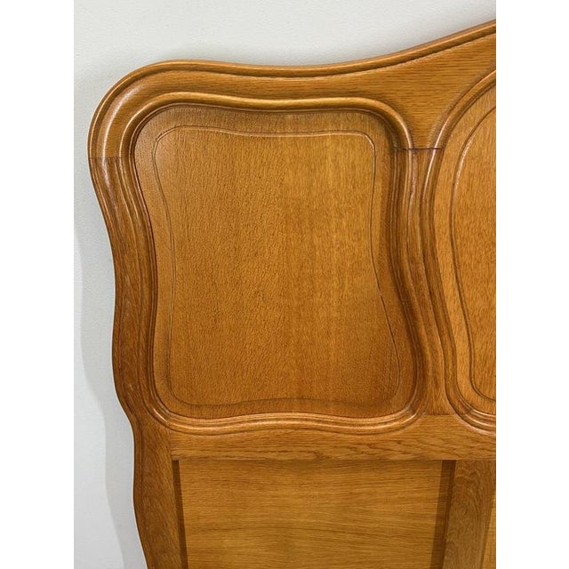 Wood Vintage French Louis XVI Double Bed Frame in Oak For Sale - Image 7 of 11