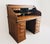 Antique English oak roll-top pedestal desk (& matching Antique banker’s / captain’s swivel office chair). 1. Desk...