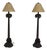 1980s Palm Tree & Monkey Floor Lamps With Shades - a Pair For Sale