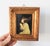 Hollywood Regency Vintage Italian Print of Girl Praying in Giltwood Frame For Sale - Image 3 of 5