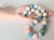 Aquamarine Morganite Beryl Beaded Necklace With Silver Clasp Porcelain Cameo Clasp For Sale - Image 10 of 11