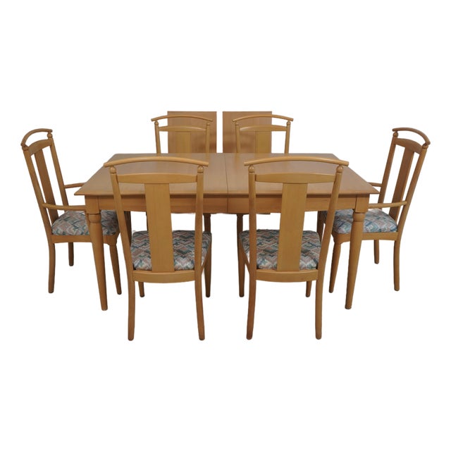 Ethan Allen American Dimensions Dining Table & 6 Chairs For Sale