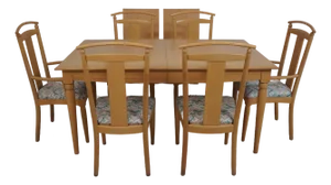 Ethan Allen American Dimensions Dining Table & 6 Chairs