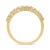 Contemporary IGI Certified 1/2 Cttw Diamond 10K Yellow Gold Prong Set Fluted Band Style Wedding Ring - Size 6 For Sale - Image 3 of 6