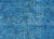 1960s Turkish Dyed Rug. Hand woven with wool on cotton foundation in Turkey. Refinished and dyed in the U.S. Distressed...