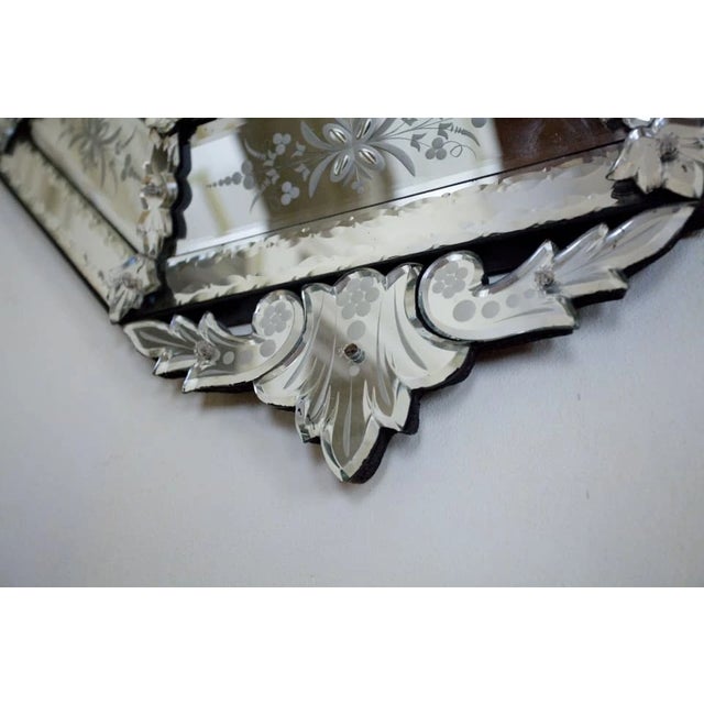 2000 - 2009 Antique Venetian Octagonal Mirror For Sale - Image 5 of 7