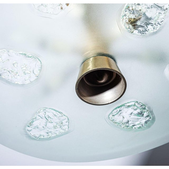 Goldenrod Vintage Pendant Light in Brass by Max Ingrand for Fontana Arte, 1950s For Sale - Image 8 of 12