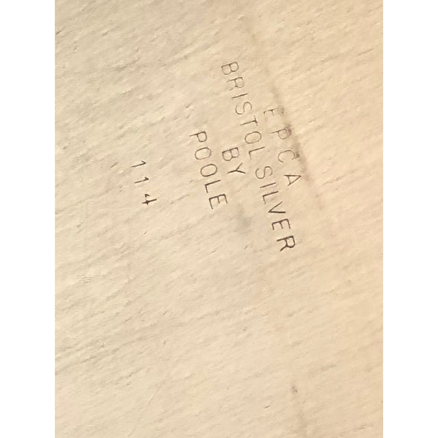 1950s 1950s Poole Silverplate Footed Serving Tray For Sale - Image 5 of 10