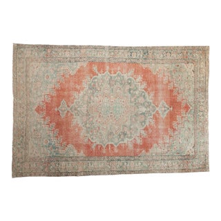 Vintage Distressed Anatolian Carpet - 6' x 8'9" For Sale