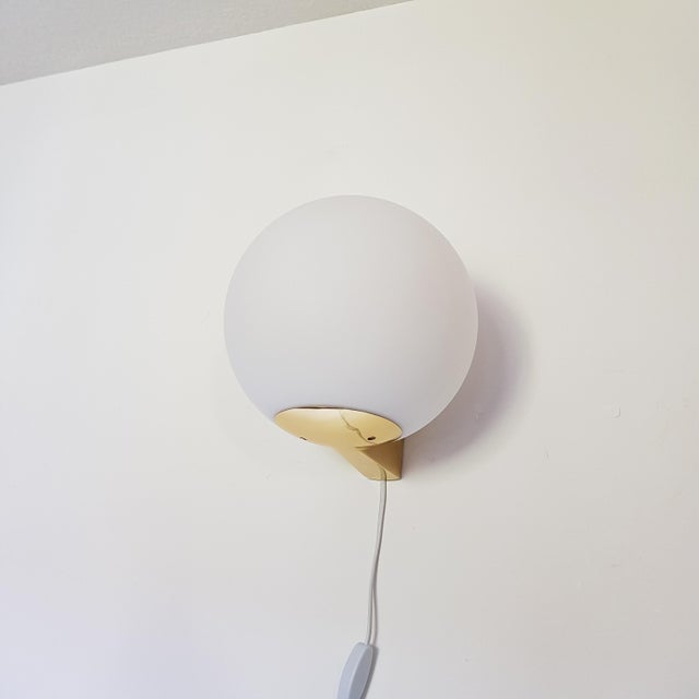 Metal Wall Lamp from Glashütte Limburg, Germany, 1970s For Sale - Image 7 of 13
