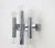 Italian Chrome Wall Sconces in the Style of Sciolari, 1970s, Set of 2 For Sale - Image 4 of 5