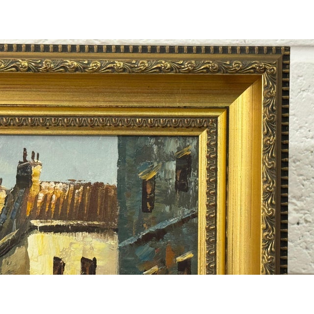 Parisian Street Scene with Figures by British Artist 1980 Circa For Sale - Image 10 of 14