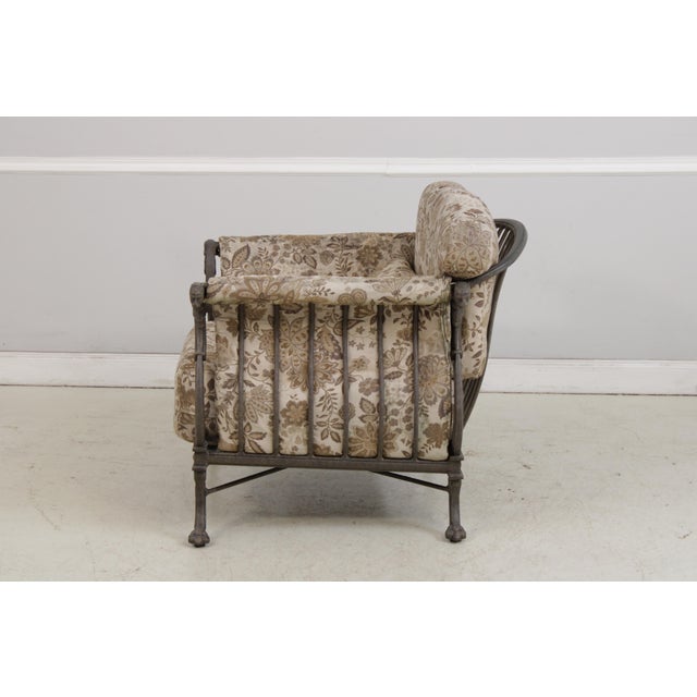Brown Woodward Outdoor Cast Aluminum Sofa & Chair For Sale - Image 8 of 18