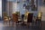 Mid-Century Modern Mastercraft-Attributed Burl Wood & Brass Dining Chairs, Set of 6, 1970s For Sale - Image 3 of 18