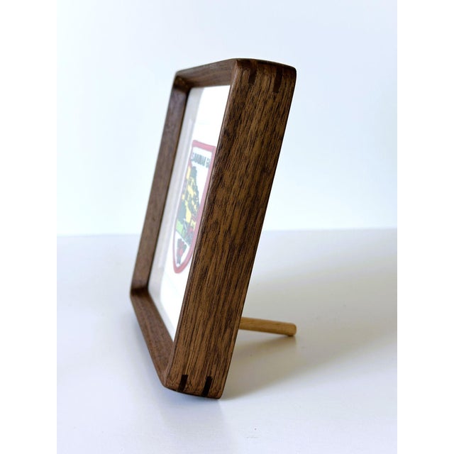 Georgia Savannah Vintage Travel Patch Solid Wood Framed For Sale - Image 4 of 5