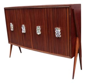 1950s Modernist Four Door Cabinet by Oswaldo Borsani