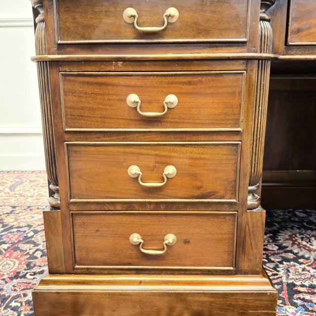 English Chesterfield Desk with Backboard For Sale - Image 12 of 18