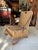 Fisherman's Wicker and Leather Bank/Beach Chair. C. 1940's For Sale - Image 9 of 9