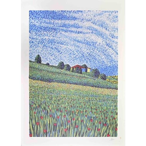 Lithograph realized by Lucio Rofrano in 1990s. Edition of 150, numbered and hand signed. Excellent condition. This piece...