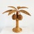Mid 20th Century Mario Lopez Torres Style Rattan Palm Tree Table Lamp For Sale - Image 5 of 9