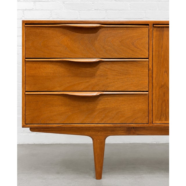 Funky Sculptural Mid Century Modern Styled Credenza | Teak Media Stand | Handmade Sideboard For Sale - Image 10 of 13