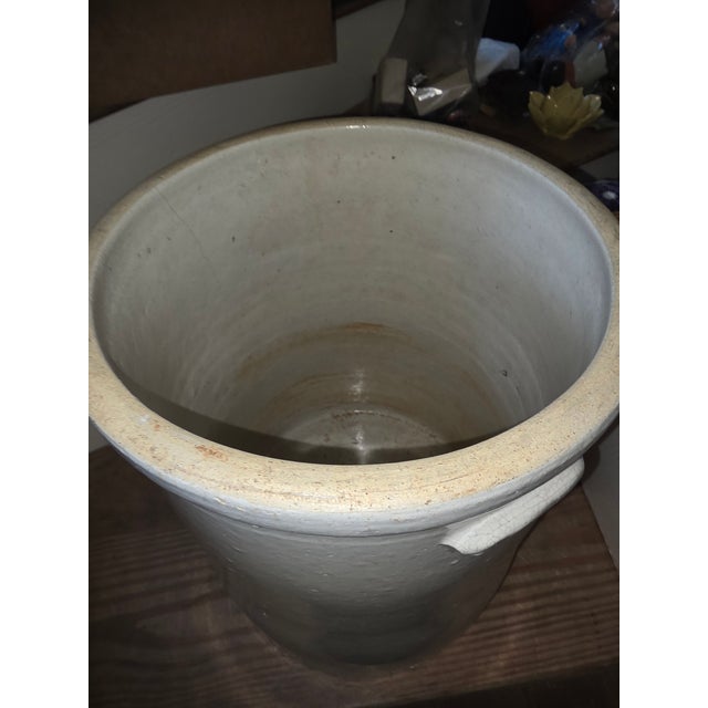 19th Century 8 Gallon Stoneware Crock by the Buckeye Pottery Company For Sale - Image 9 of 14