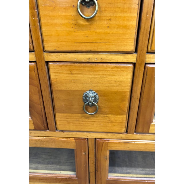 Vintage Lexington Haberdashery Apothecary Cabinet Display Chest For Sale In Kansas City - Image 6 of 18