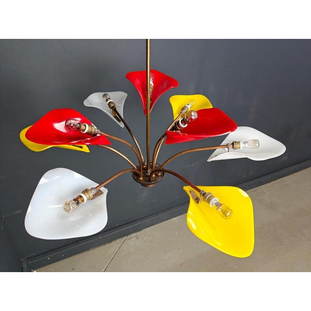 Vintage Italian Chandelier, 1960s For Sale - Image 12 of 14