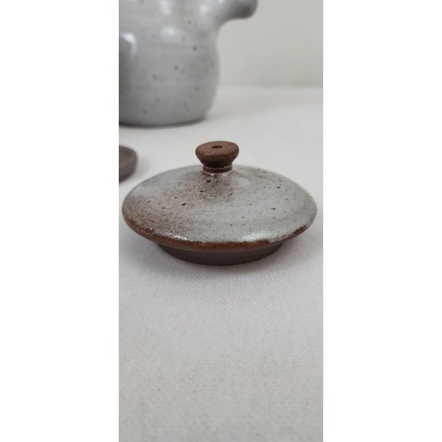 Stoneware Coffee Service by Jeanne & Norbert Pierlot, 1970s, Set of 7 For Sale - Image 18 of 18