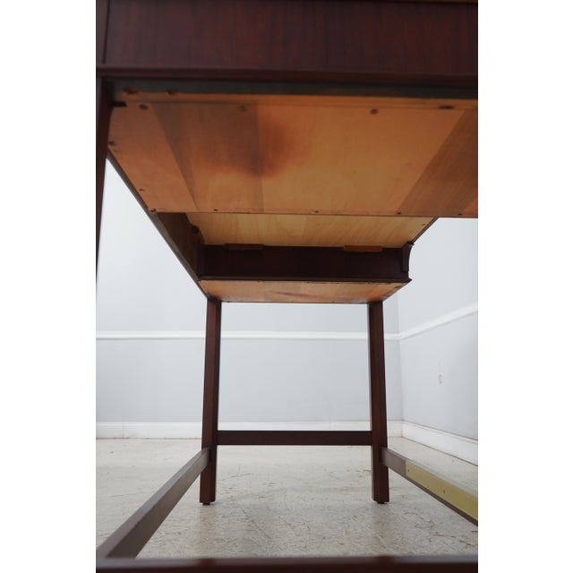 Jofco Mahogany Inlaid Bankers Architects Desk For Sale - Image 17 of 18