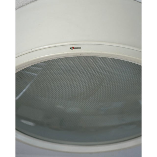 Cream Model 3055 Italian Ceiling Lamp by Gino Sarfatti for Arteluce, 1960s For Sale - Image 8 of 10