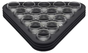 Snooker Triangle Shot Glasses and Tray Set by Alexandre Arrechea & SoShiro, 2021