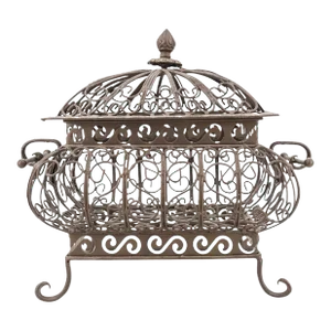 Vintage Scrolling Iron Casket