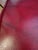 Red Vintage Viking Artline Style Red Vinyl & Black Metal Frame Chair Hair Pin Legs For Sale - Image 8 of 9