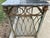 Greige 1920s Wrought Iron and Marble Side Table For Sale - Image 8 of 9