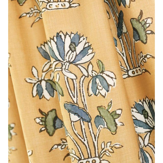 Lily Flower Fabric Eggplant Sample Chairish