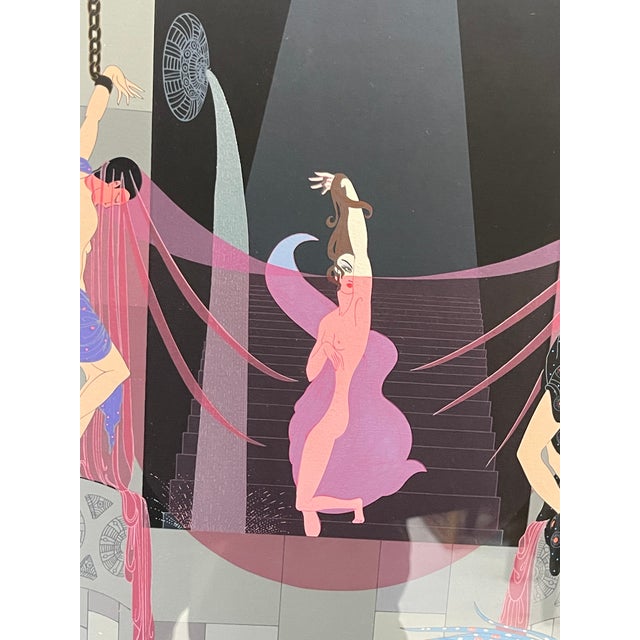 Erté (Russian, 1892-1990) the Chaste Susannah For Sale - Image 4 of 9