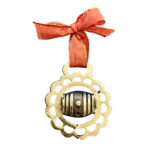 Late 19th-Century English Beer Barrel Martingale Horse Brass