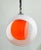 Mid-Century Eclisse Pendant Light in White and Orange Murano Glass, 1960s For Sale - Image 6 of 13