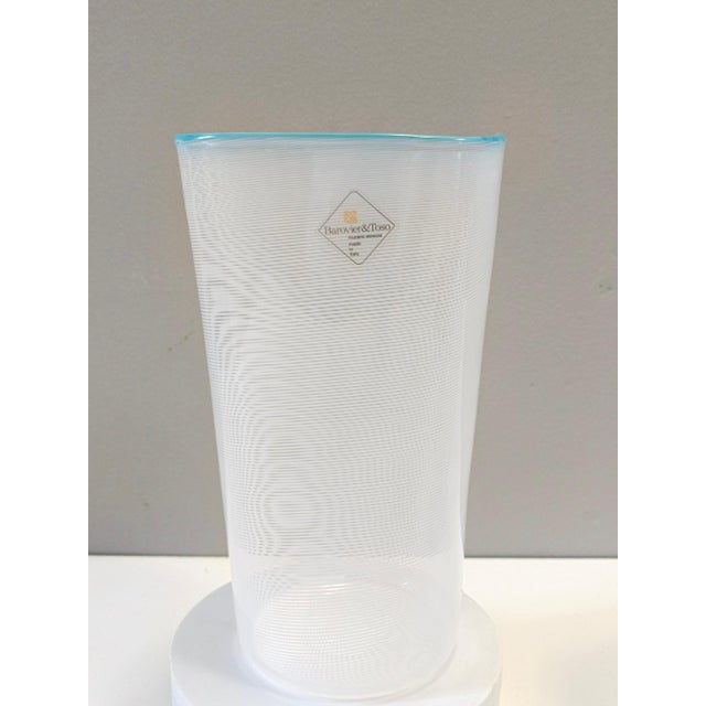 Blue Murano Glass Vase by Ercole Barovier for Barovier & Toso, Italy, 1970s For Sale - Image 8 of 15
