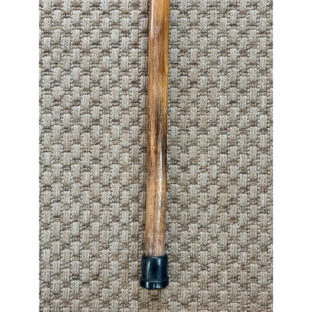 Mid 20th Century Rustic Estate Wood Bamboo Walking Canes - Set of 5 For Sale - Image 14 of 17