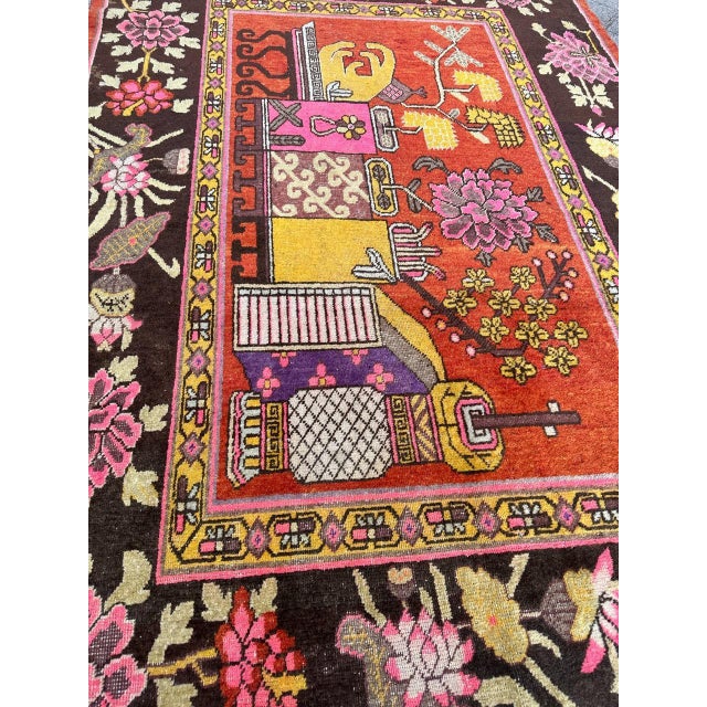 Chinese Khotan Rug, 1920s For Sale - Image 18 of 18