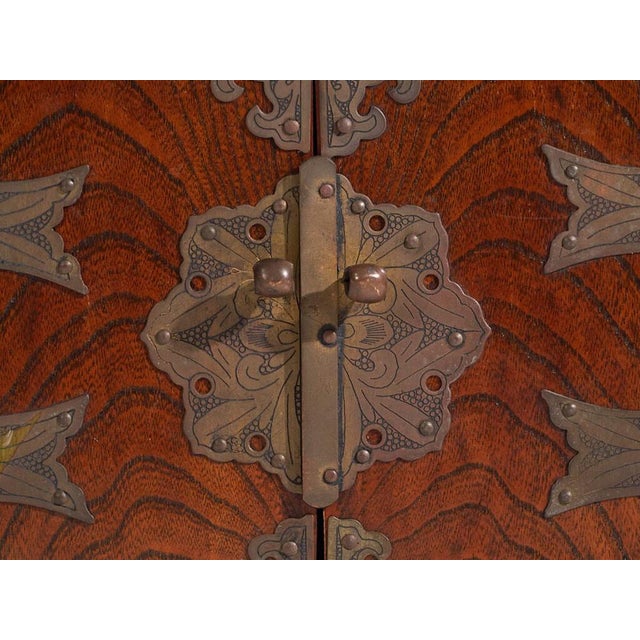 Wood Antique Japanese Kyōdai-Bako Chest For Sale - Image 7 of 15